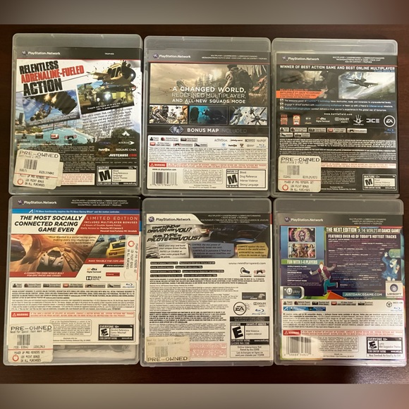 PlayStation PS3 Games Set of 6 Pre-owned - Picture 2 of 3